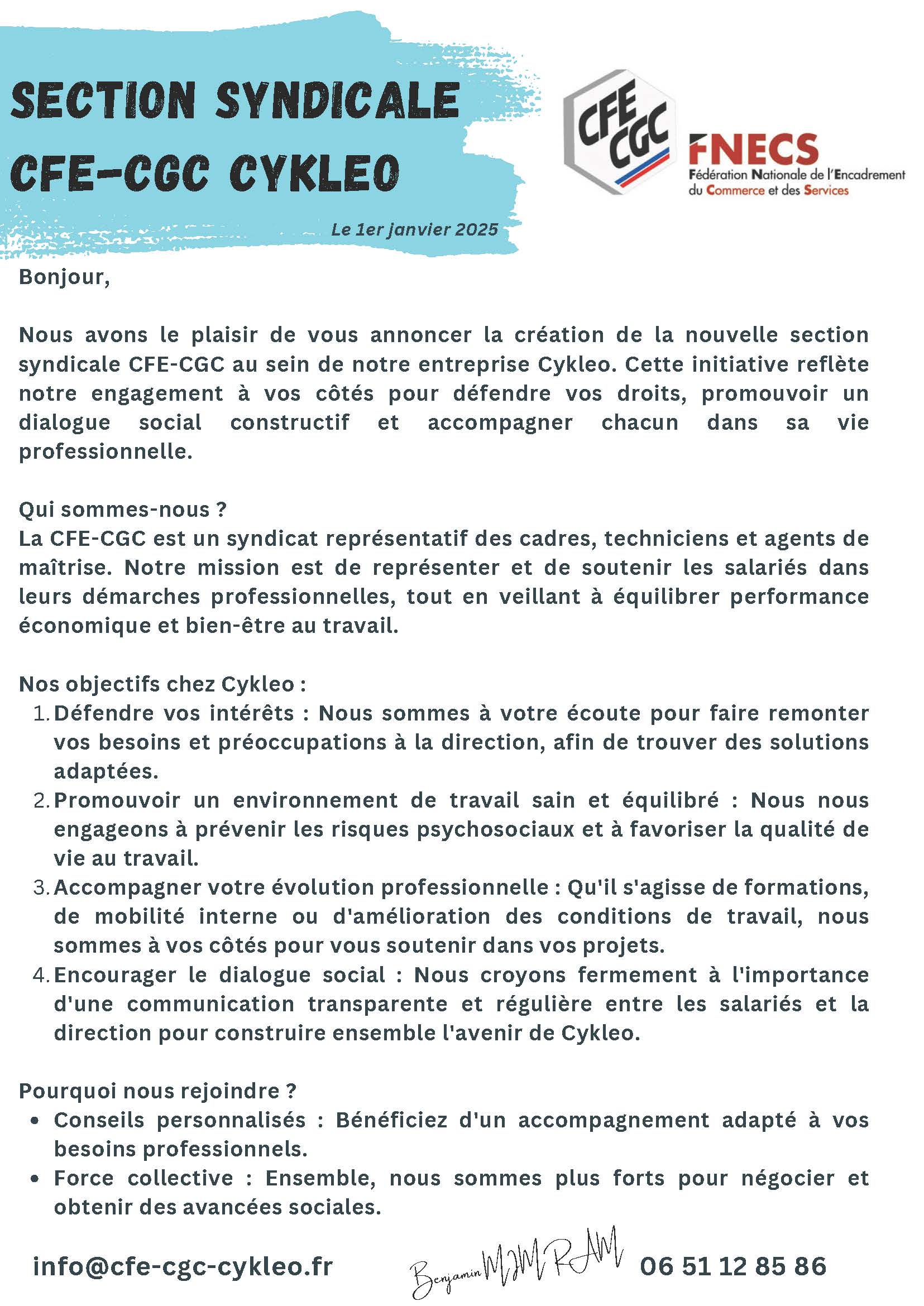 Aper�u du tract cfecgc Cykleo